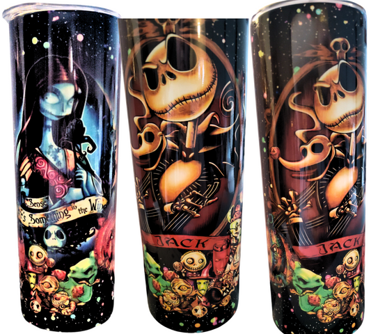 Jack and Sally Nightmare Before Christmas 20oz Tumbler